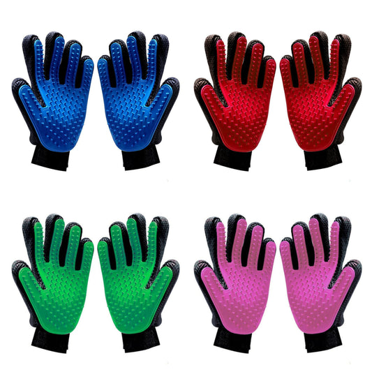 Funki Findz | Pet Grooming Gloves | De-shedding Gloves 2 Pcs