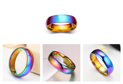 Funki Findz | Rings | Men's Women's Rainbow Tungsten Rings
