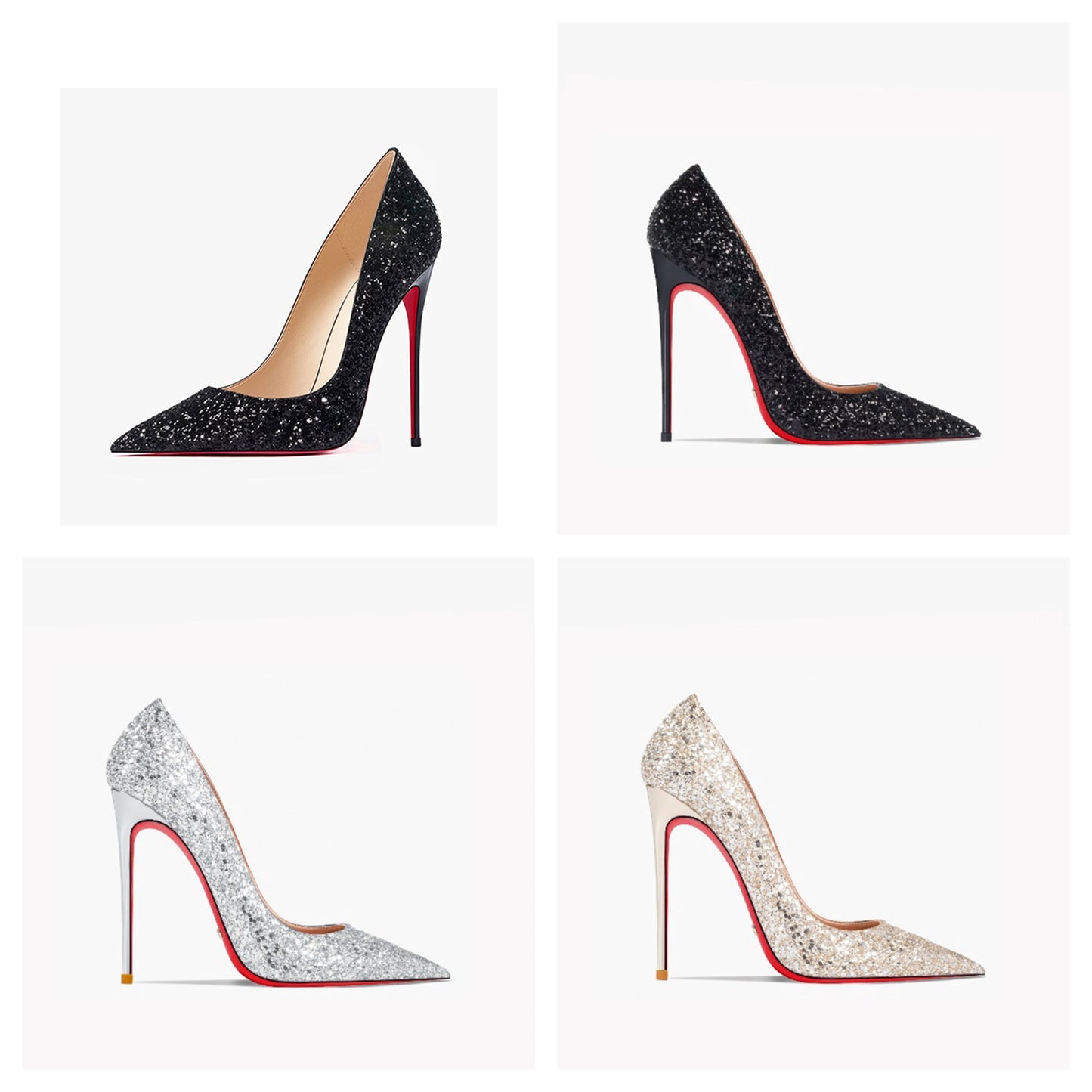 Funki Findz | Shoes | Women's Sparkly Red Bottom High Stilettos