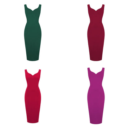 Funki Findz | Dresses | Women's Cocktail Party Slim Pencil Dress