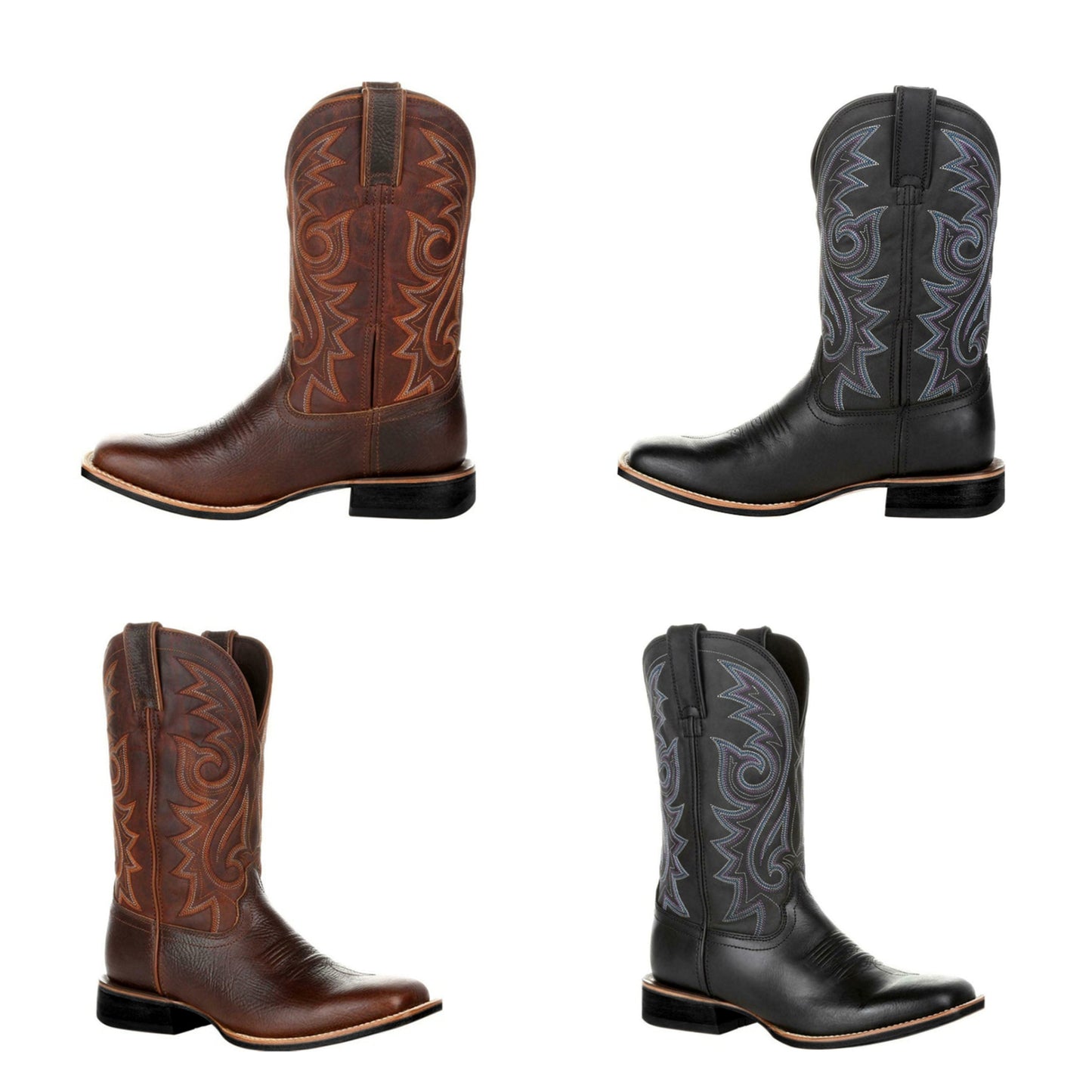 Funki Findz | Boots | Men's Mid-calf Embroidered Cowboy Boot