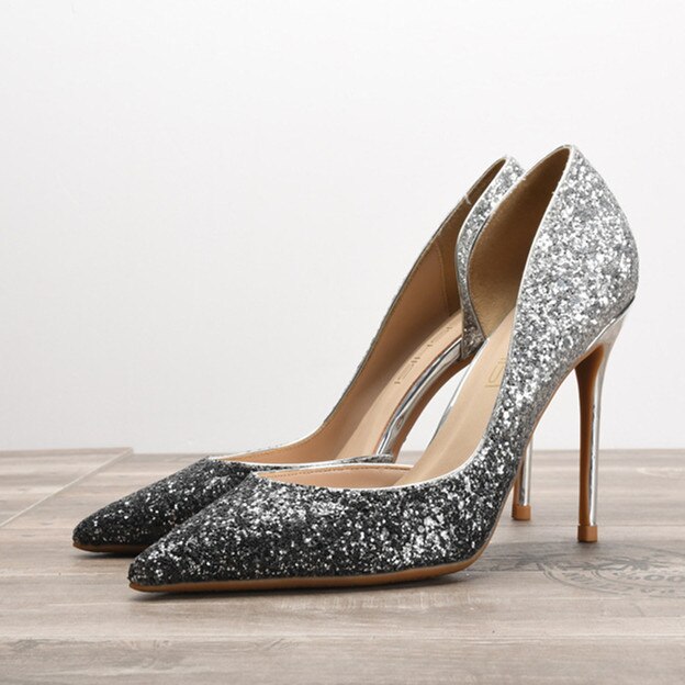 Funki Findz | Shoes | Women's Elegant Glitter Wedding Shoes
