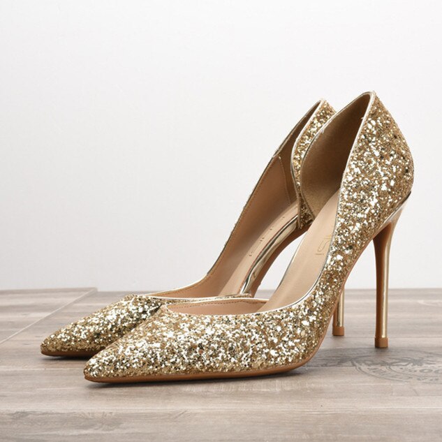 Funki Findz | Shoes | Women's Elegant Glitter Wedding Shoes