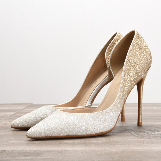 Funki Findz | Shoes | Women's Elegant Glitter Wedding Shoes