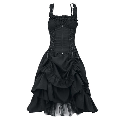 Funki Findz | Dresses | Women's Black Gothic Party Dress