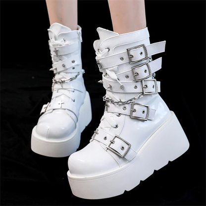 Funki Findz | Boots | Women's New Gothic Style Platform Boots
