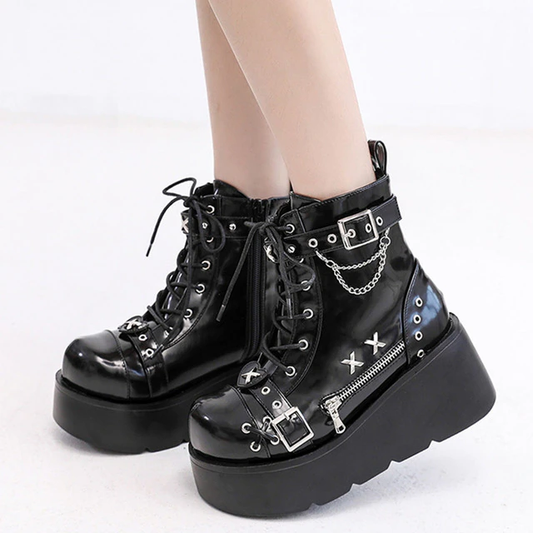 Funki Findz | Boots | Women's New Gothic Style Platform Boots