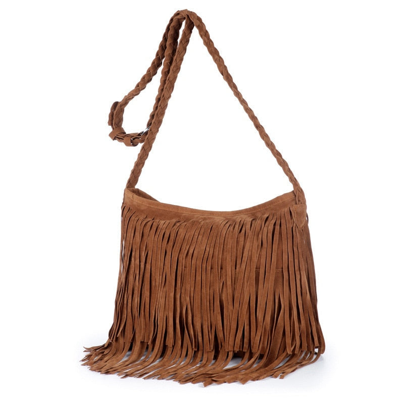 Funki Findz | Bags | Handbags | Women's Boho Fringed Shoulder Bag