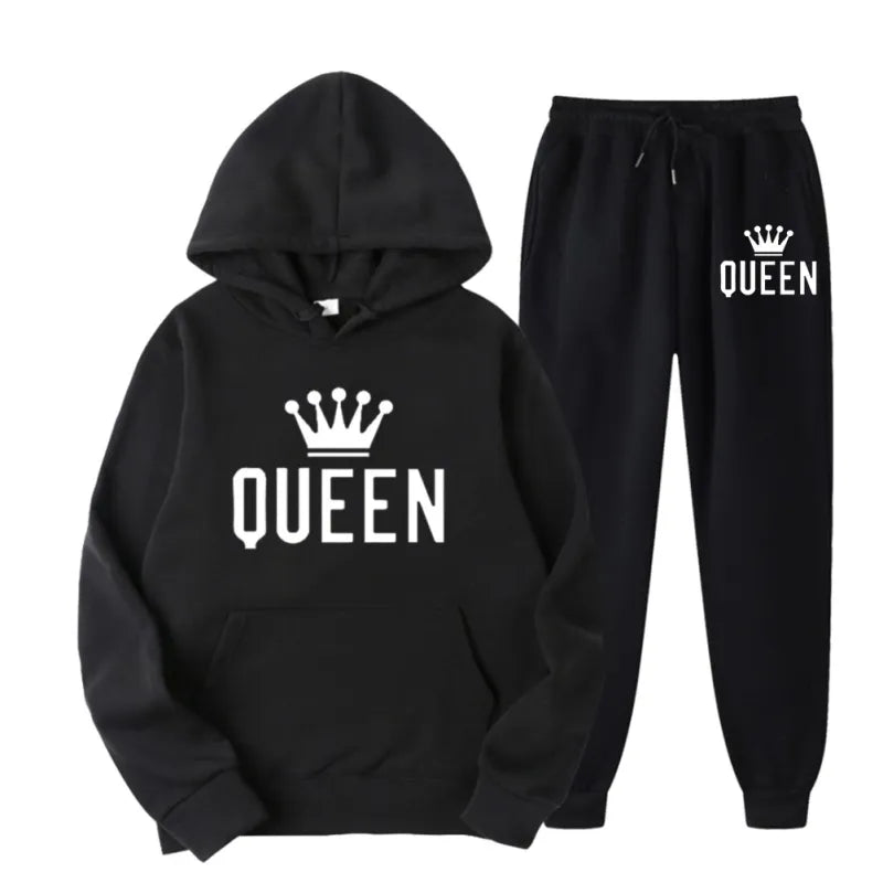 Funki Findz | Activewear | Unisex King Queen Hooded Sweat Suits