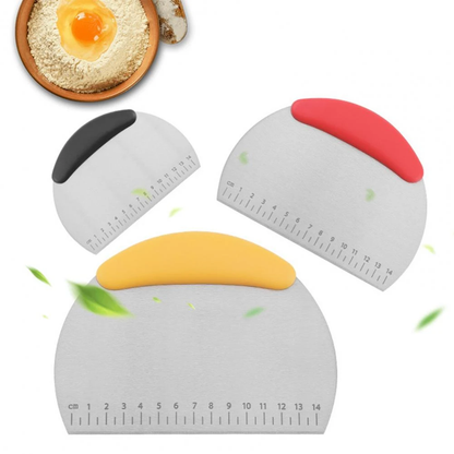 Funki Findz | Cooking Scrapers | Stainless Steel Dough Cutters