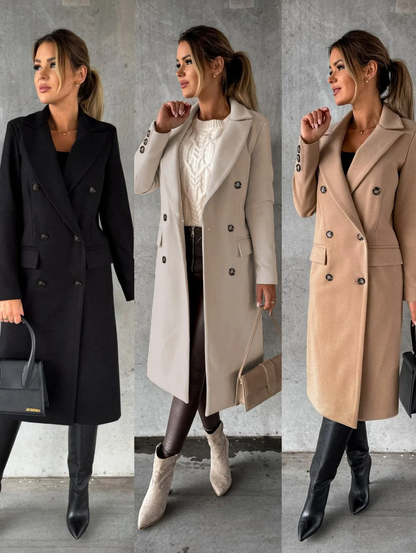 Funki Findz | Jackets | Women's Double Breasted Long Overcoat