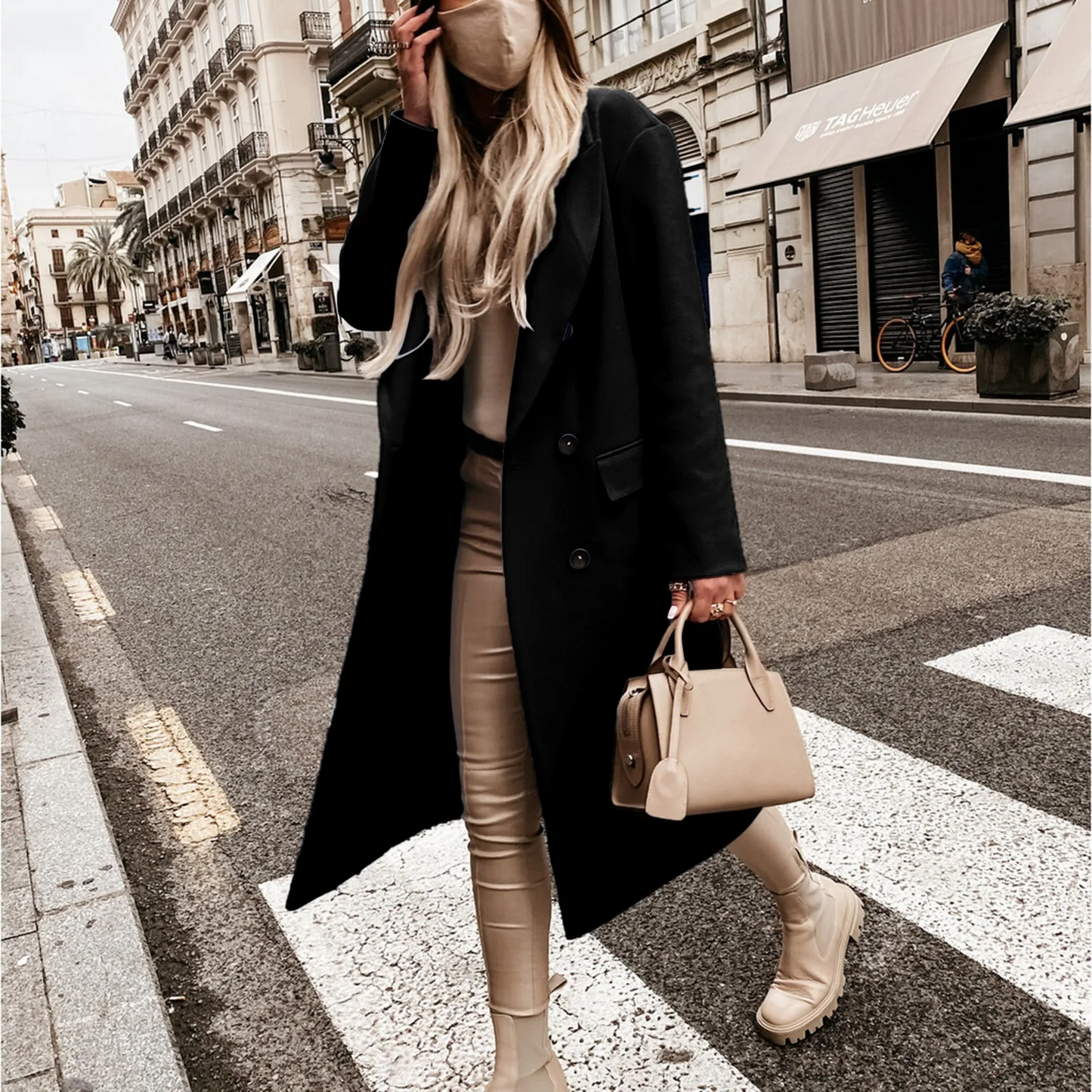 Funki Findz | Jackets | Women's Double Breasted Long Overcoat