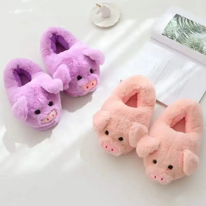 Funki Findz | Shoes | Women's Pink Pig Winter Soft Slippers