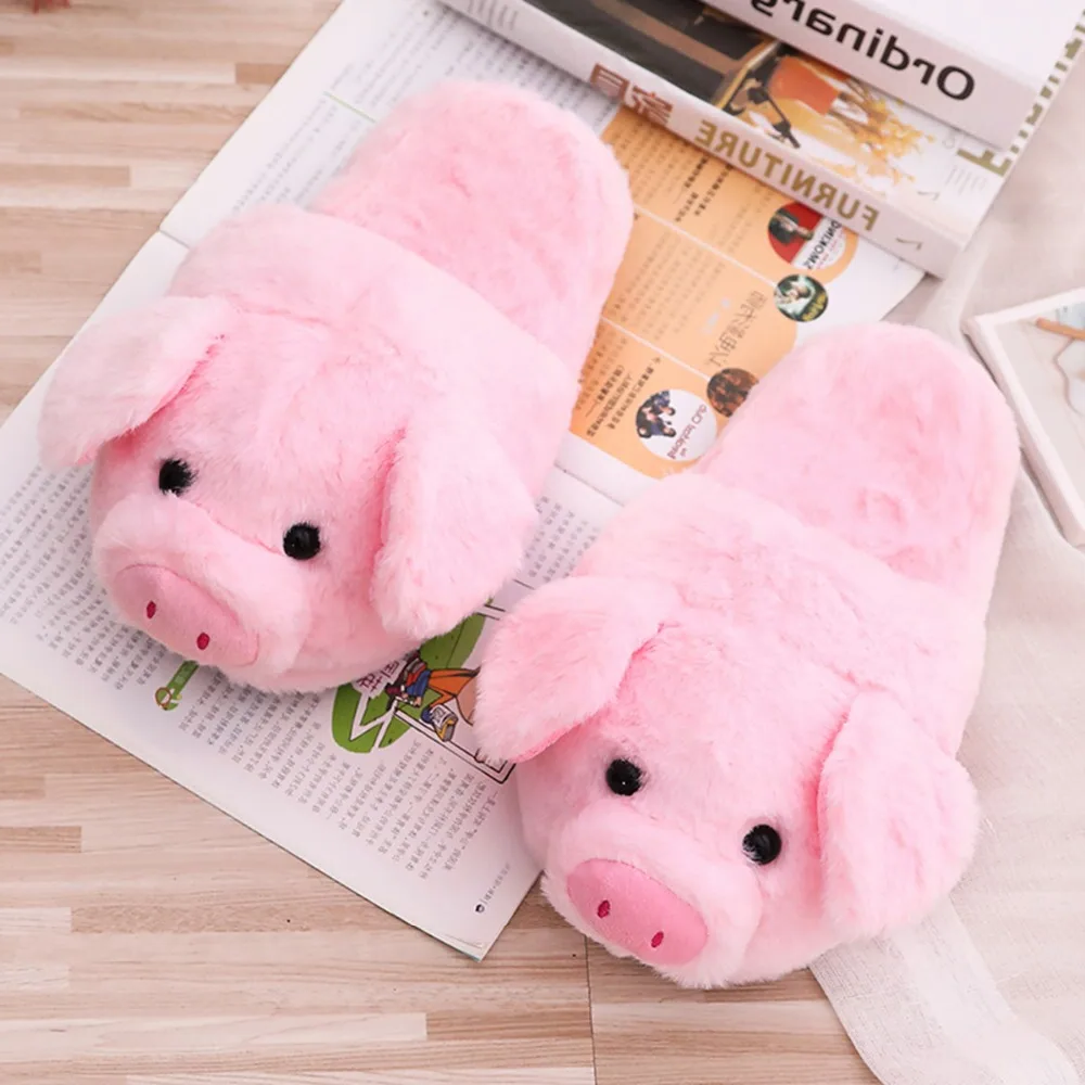 Funki Findz | Shoes | Women's Pink Pig Winter Soft Slippers