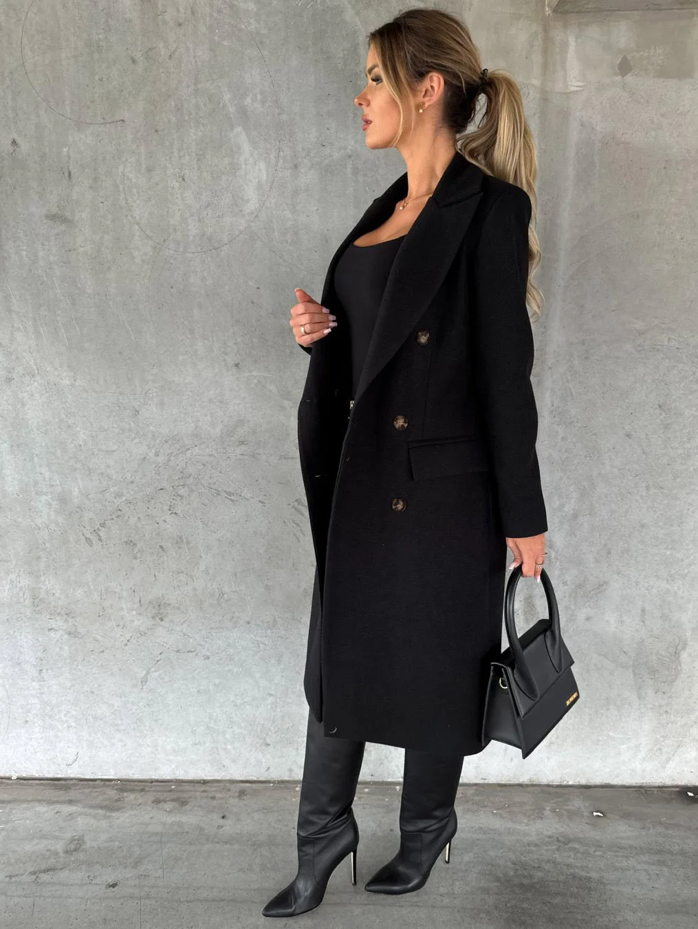 Funki Findz | Jackets | Women's Double Breasted Long Overcoat