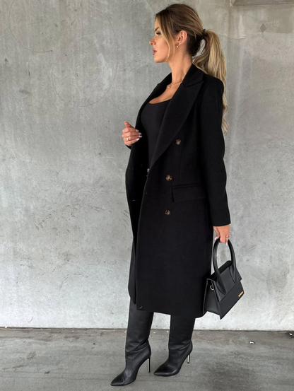 Funki Findz | Jackets | Women's Double Breasted Long Overcoat