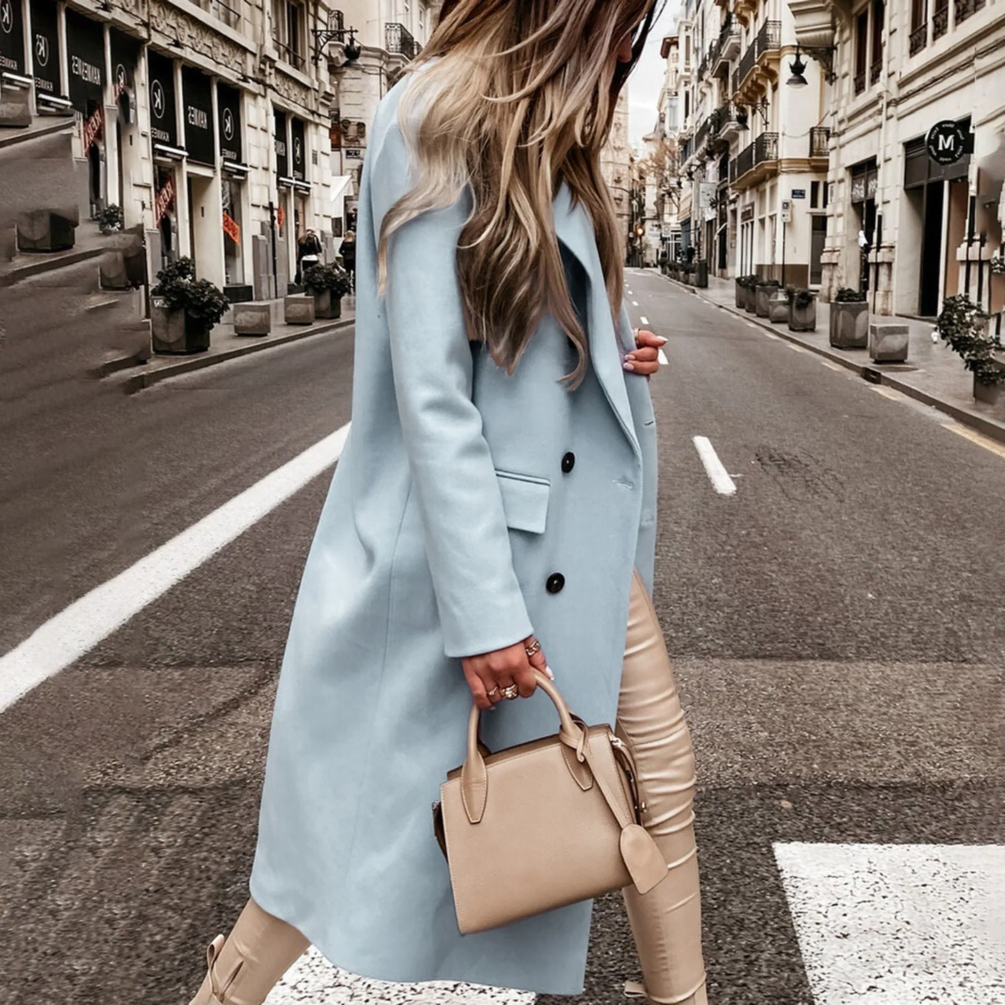 Funki Findz | Jackets | Women's Double Breasted Long Overcoat