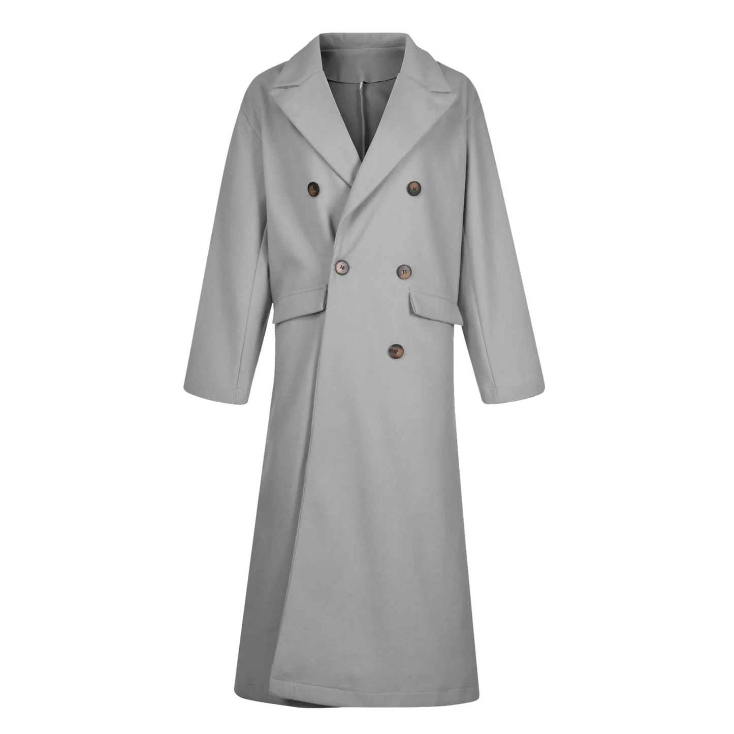 Funki Findz | Jackets | Women's Double Breasted Long Overcoat