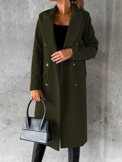 Funki Findz | Jackets | Women's Double Breasted Long Overcoat