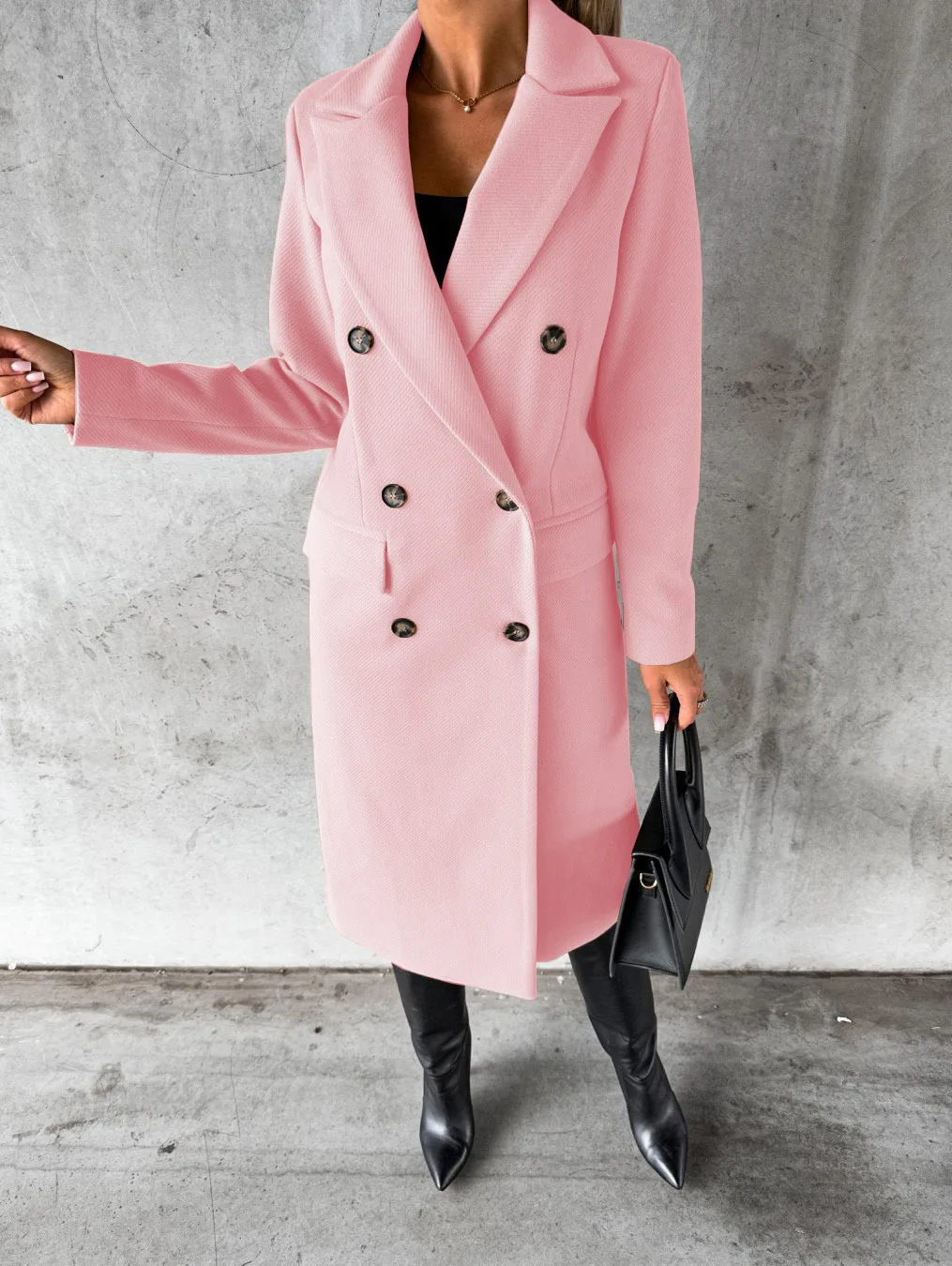 Funki Findz | Jackets | Women's Double Breasted Long Overcoat