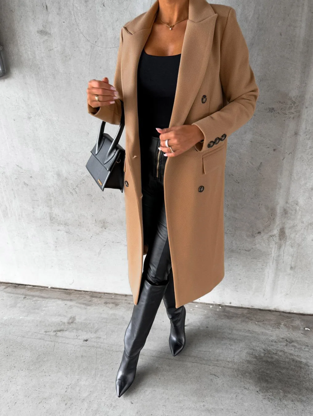 Funki Findz | Jackets | Women's Double Breasted Long Overcoat