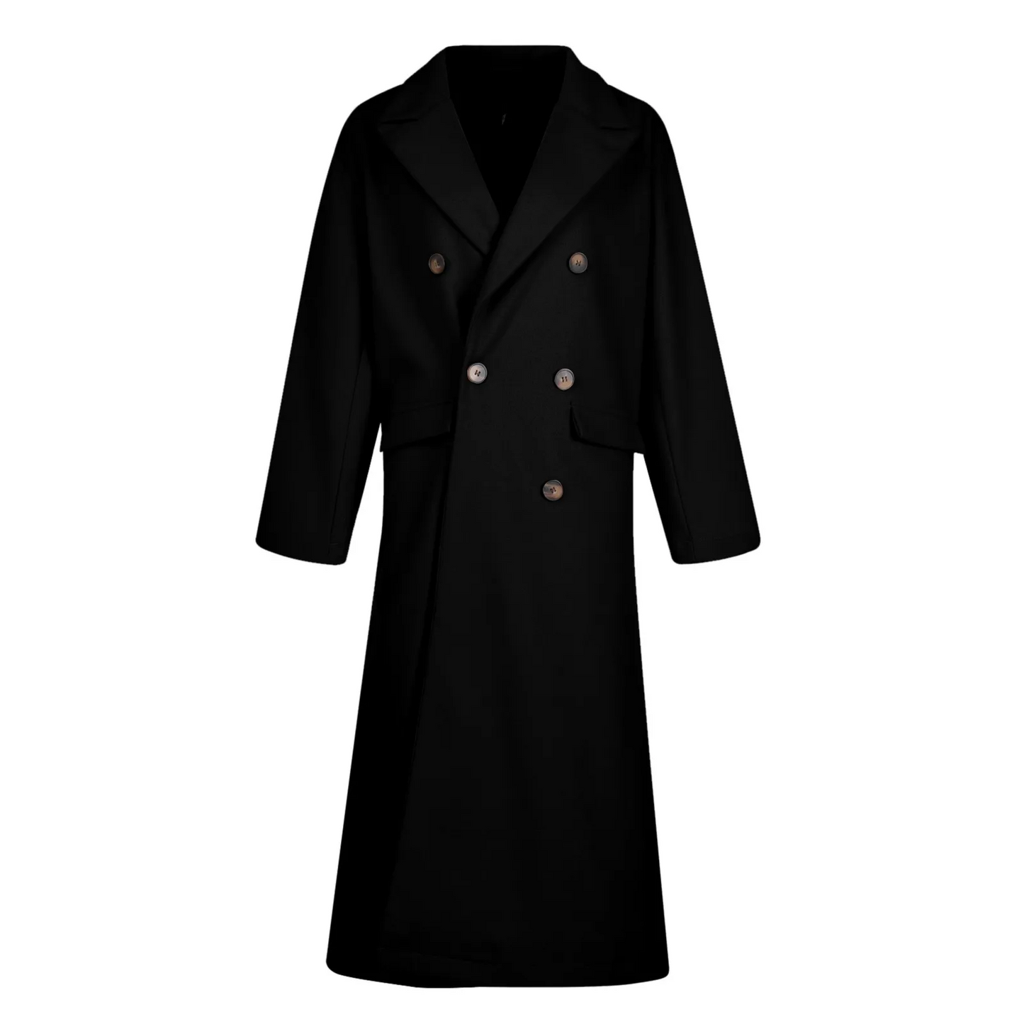 Funki Findz | Jackets | Women's Double Breasted Long Overcoat