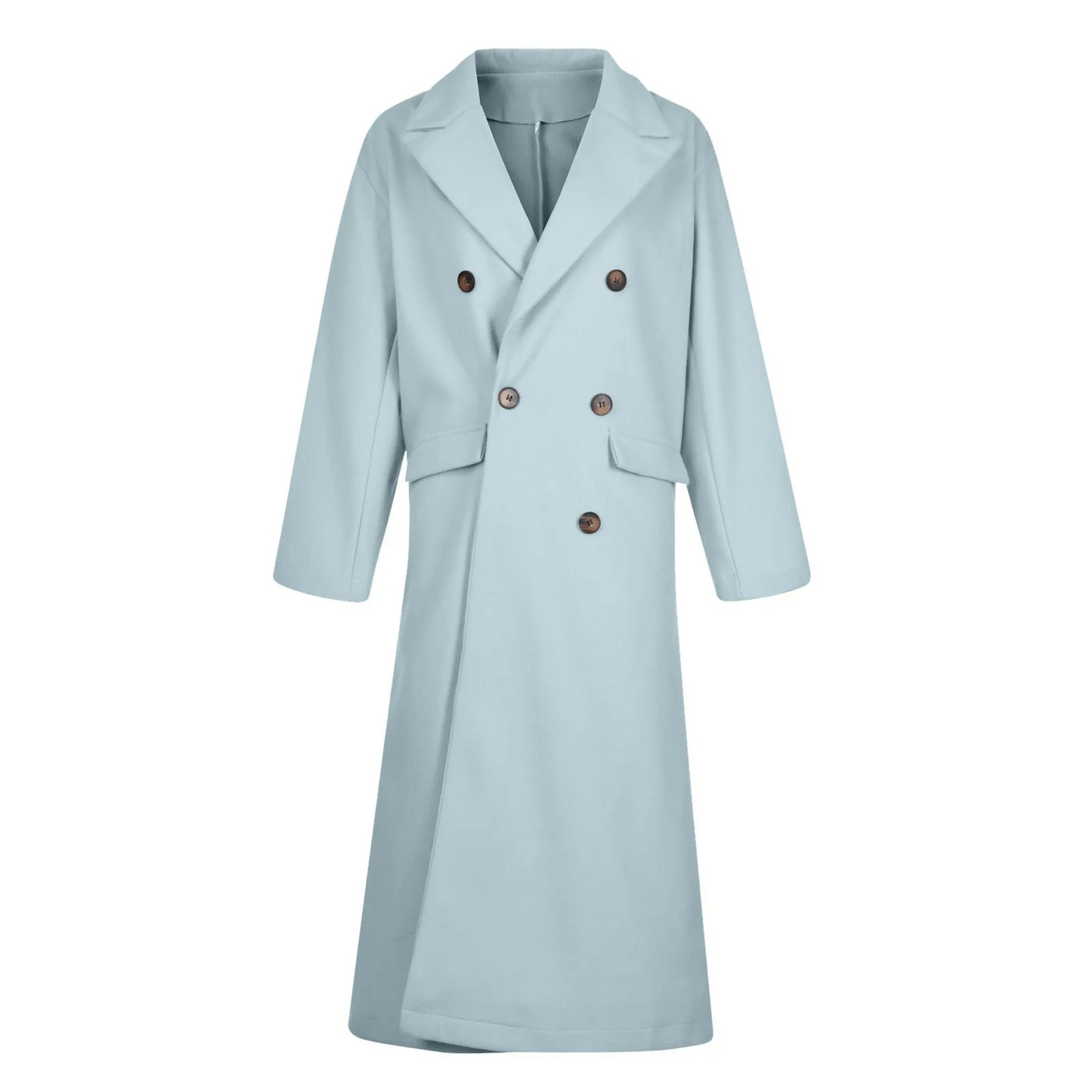 Funki Findz | Jackets | Women's Double Breasted Long Overcoat