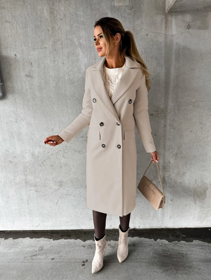 Funki Findz | Jackets | Women's Double Breasted Long Overcoat