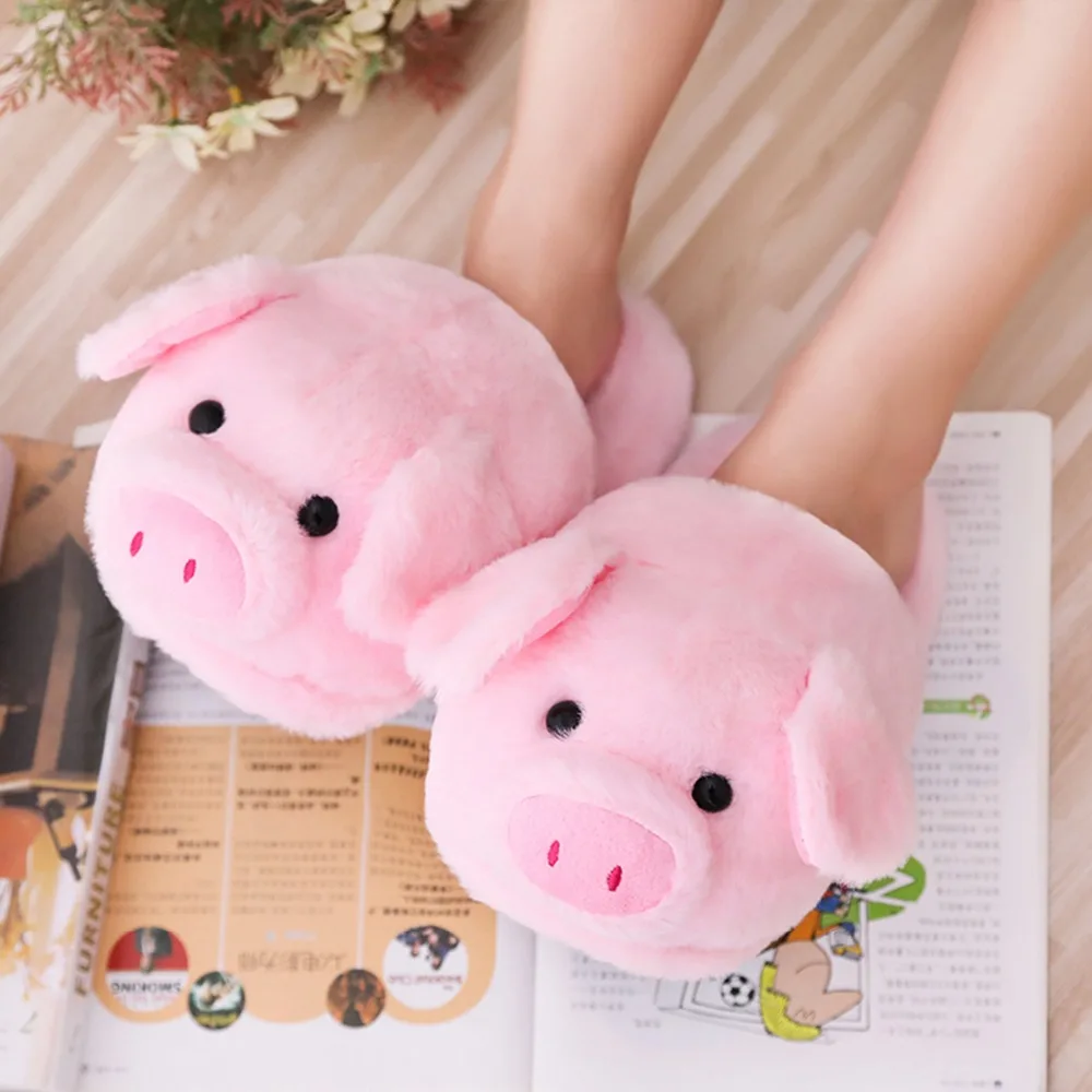 Funki Findz | Shoes | Women's Pink Pig Winter Soft Slippers