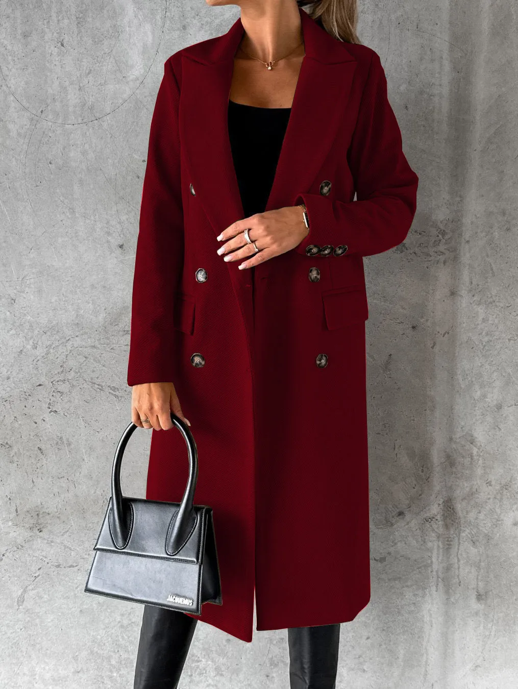 Funki Findz | Jackets | Women's Double Breasted Long Overcoat