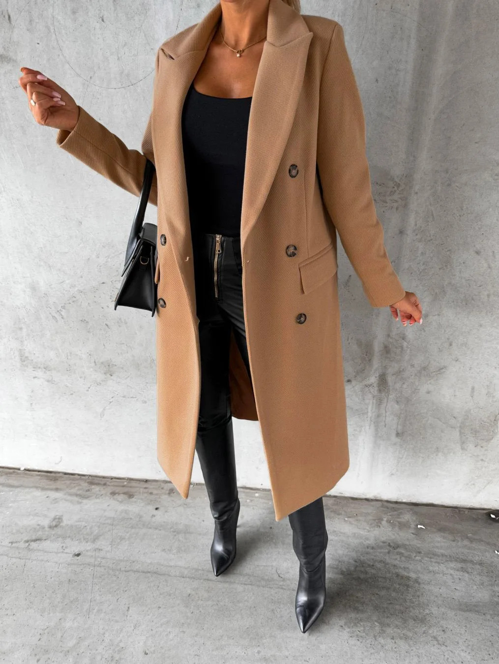 Funki Findz | Jackets | Women's Double Breasted Long Overcoat