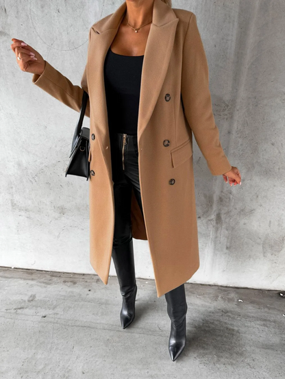 Funki Findz | Jackets | Women's Double Breasted Long Overcoat