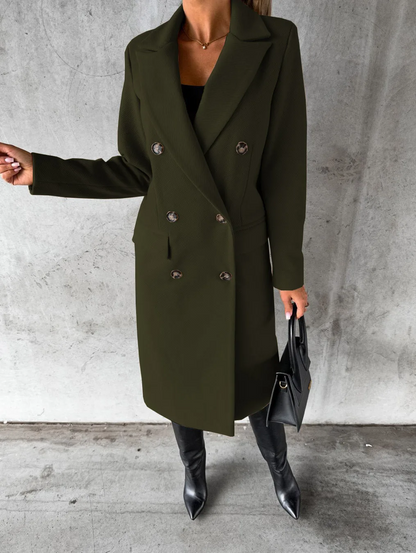 Funki Findz | Jackets | Women's Double Breasted Long Overcoat