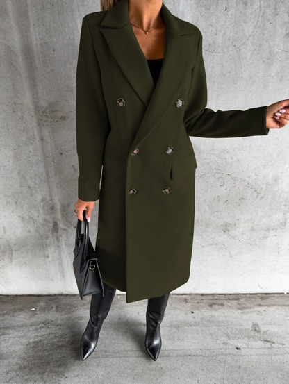 Funki Findz | Jackets | Women's Double Breasted Long Overcoat