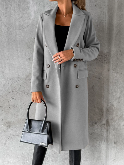 Funki Findz | Jackets | Women's Double Breasted Long Overcoat