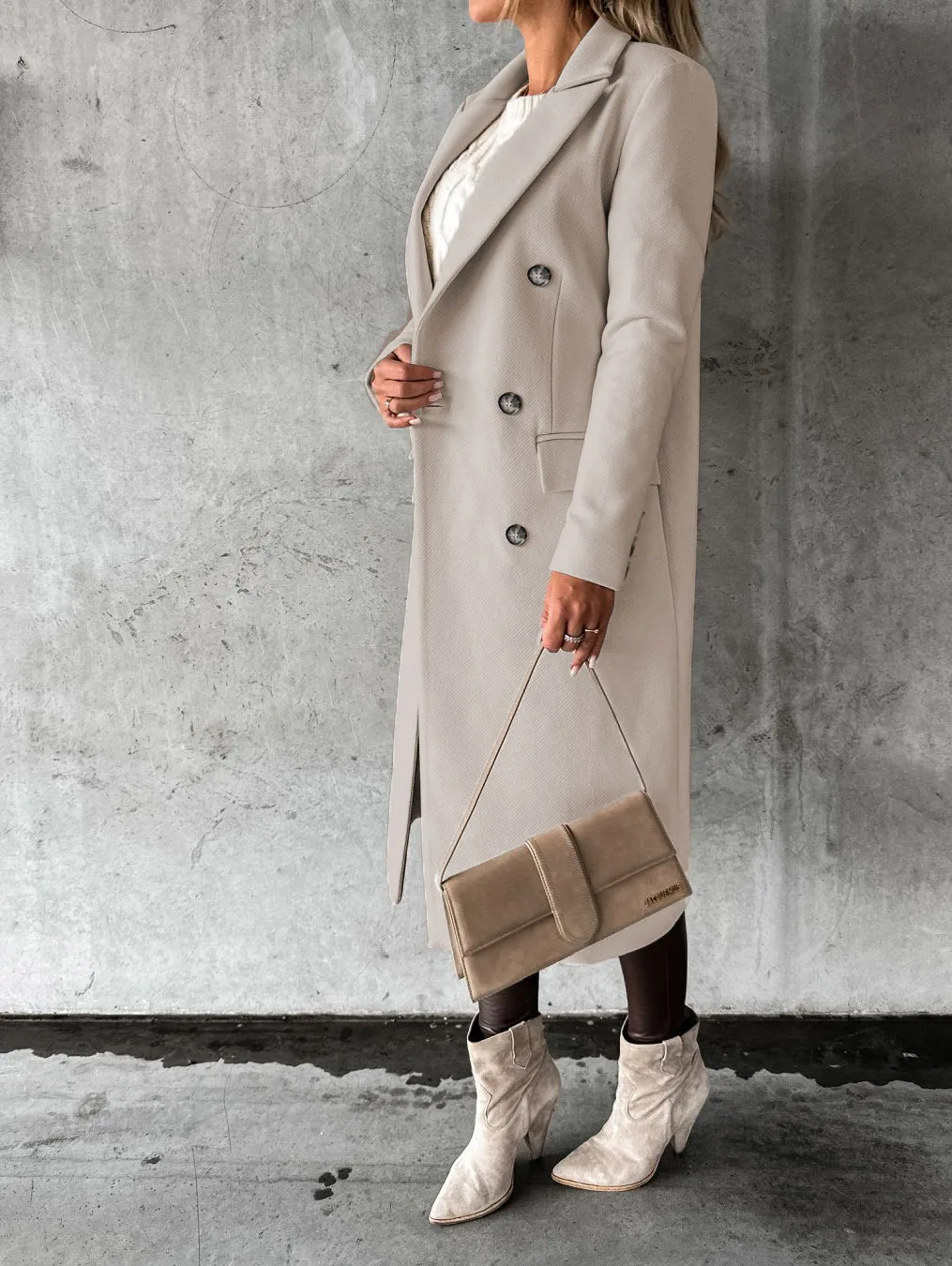 Funki Findz | Jackets | Women's Double Breasted Long Overcoat