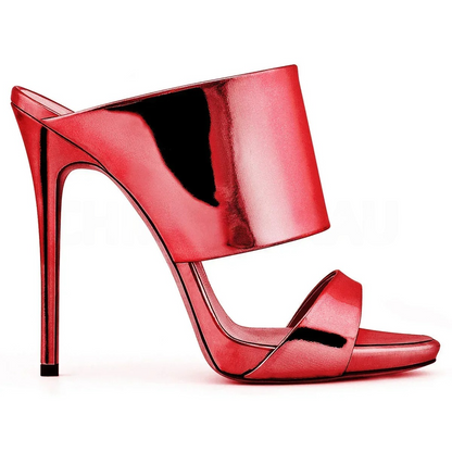 Funki Findz | Shoes | Women's Stylish Metallic High Heel Slides