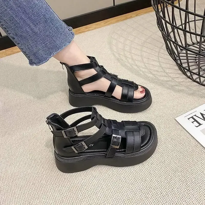 Funki Findz | Shoes | Women's Low Goth Wedge Sandals