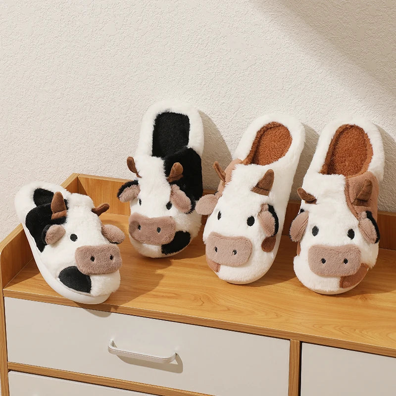 Funki Findz | Shoes | Women's Cute Soft Cow Slipper