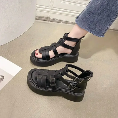 Funki Findz | Shoes | Women's Low Goth Wedge Sandals