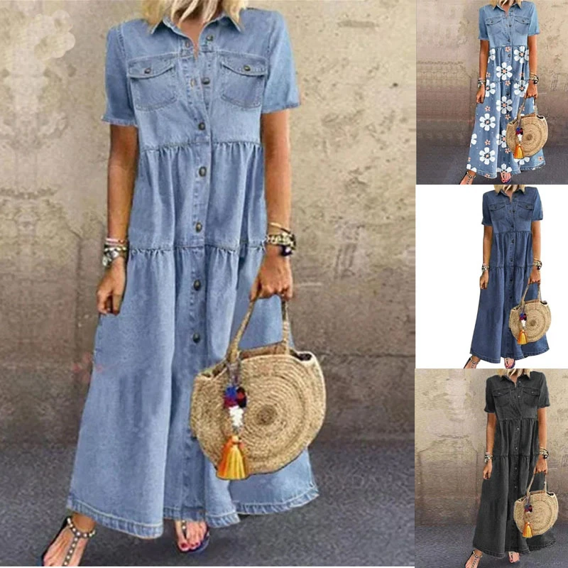 Funki Findz | Dresses | Women's Floral Print Maxi Boho Sundress