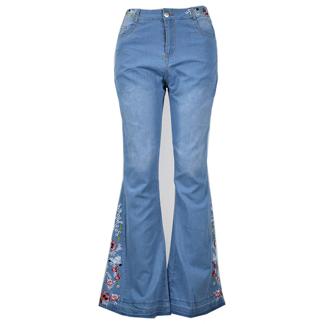 Funki Findz | Pants | Women's Boho Hippy Embroidered Jeans