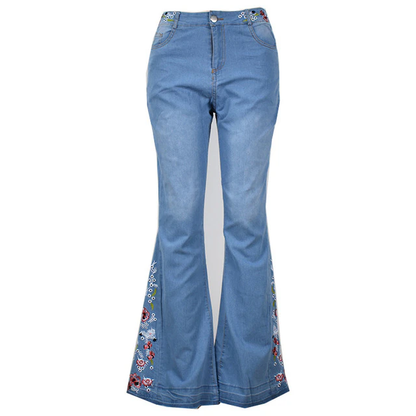 Funki Findz | Pants | Women's Boho Hippy Embroidered Jeans