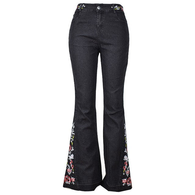 Funki Findz | Pants | Women's Boho Hippy Embroidered Jeans