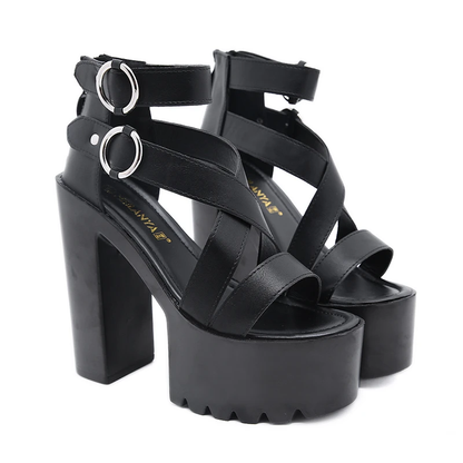 Funki Findz | Shoes | Women's High Gothic Platform Sandals