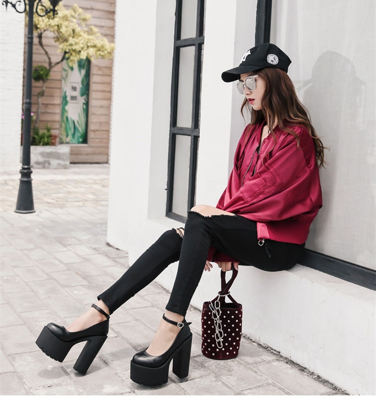 Funki Findz | Shoes | Women's Sexy High Chunky Heel Platforms