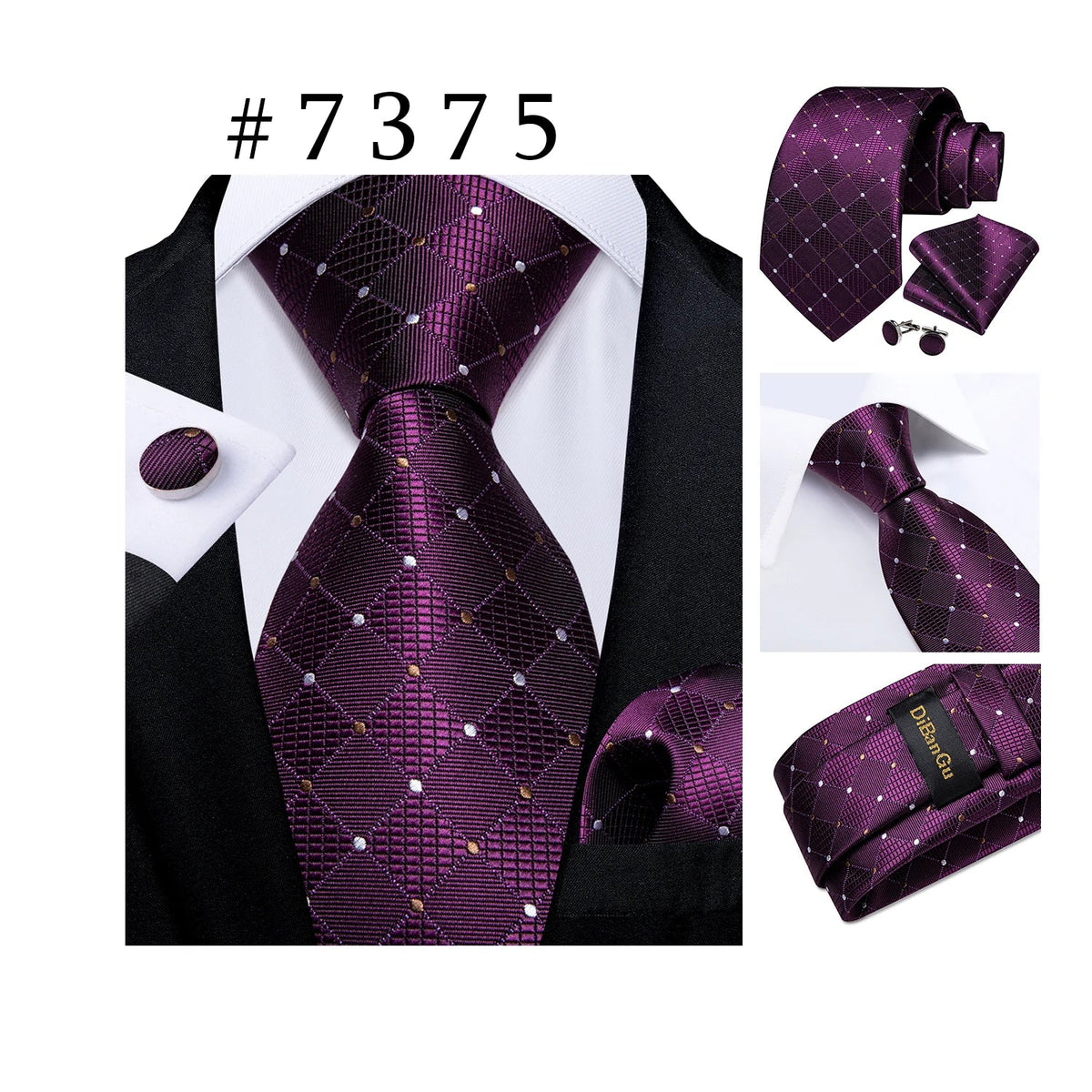Funki Findz | Neckties | Men's 3Pcs Paisley Wedding Tie Sets