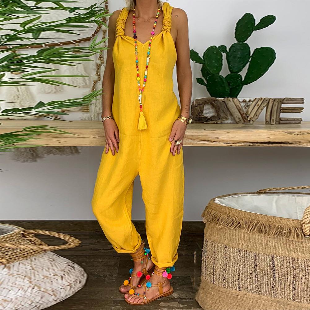 Funki Findz | Pants | Women's Knotted Strap Bib Style Overalls