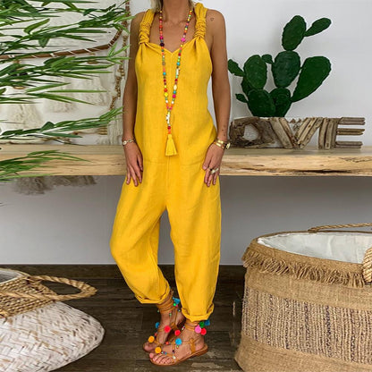 Funki Findz | Pants | Women's Knotted Strap Bib Style Overalls