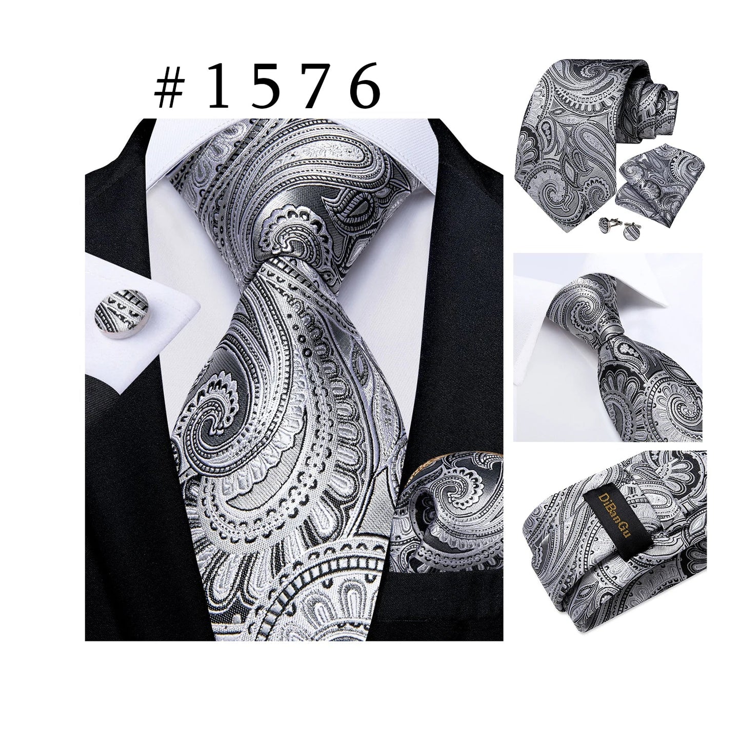 Funki Findz | Neck Ties | Men's Luxury 3Pcs Formal Tie Sets